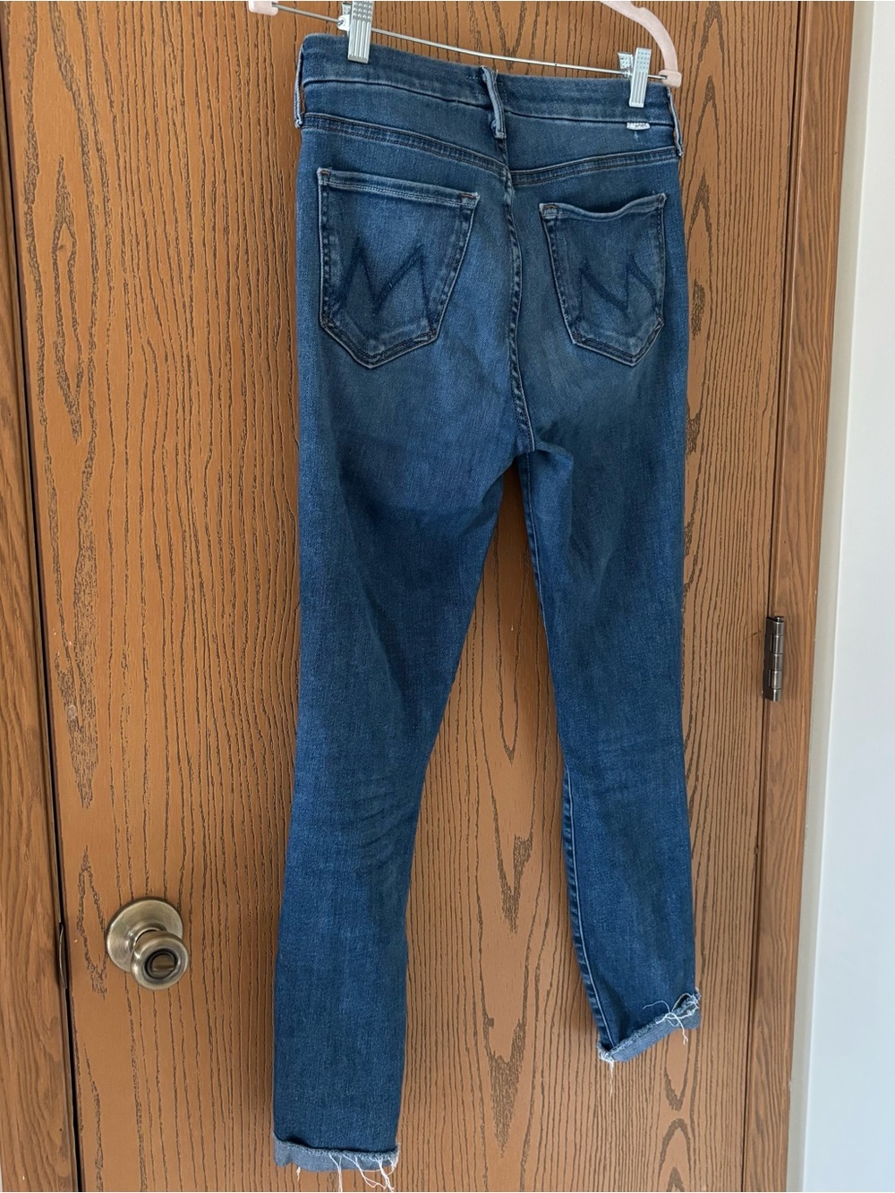 MOTHER The Looker Ankle Fray in Satisfaction Guaranteed Slim Fit Jeans Size 27 - Picture 3 of 5